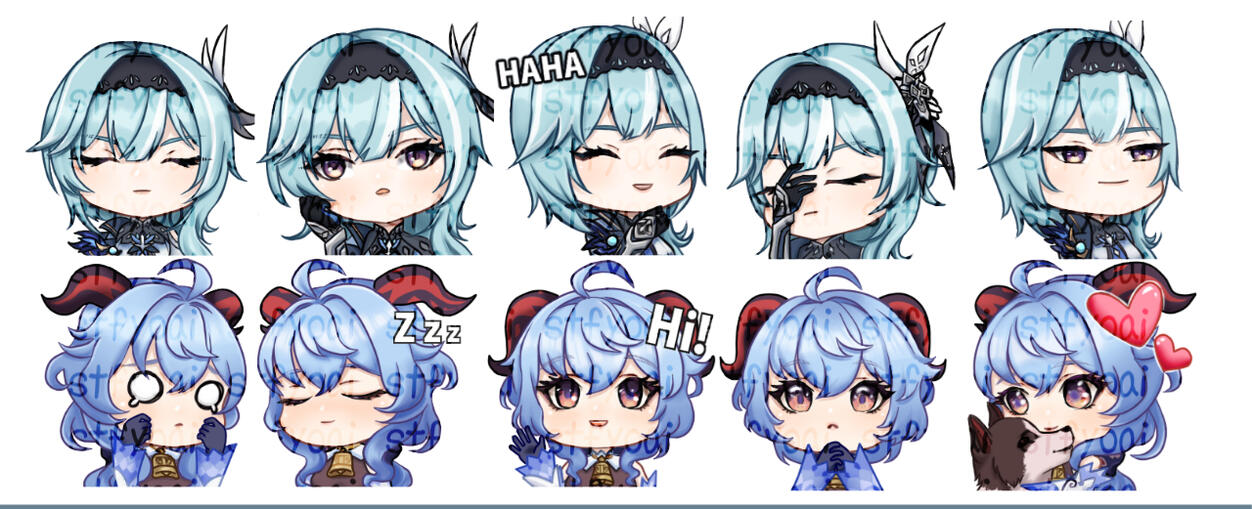 Twitch/Yt emotes bundle 200k (5 piece, 3 size) non perusahaan